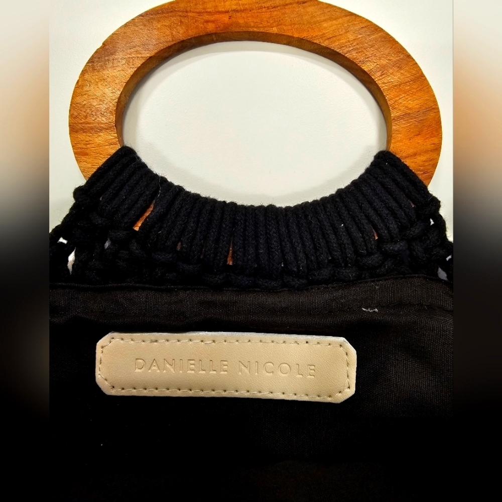 Danielle Nicole Runaway Black Crochet Crossbody B… - image 5